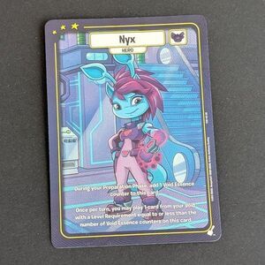 Neopets Battledome TCG Nyx Hero TVW-143 UR Ultra Rare Void Within Upper Deck NM